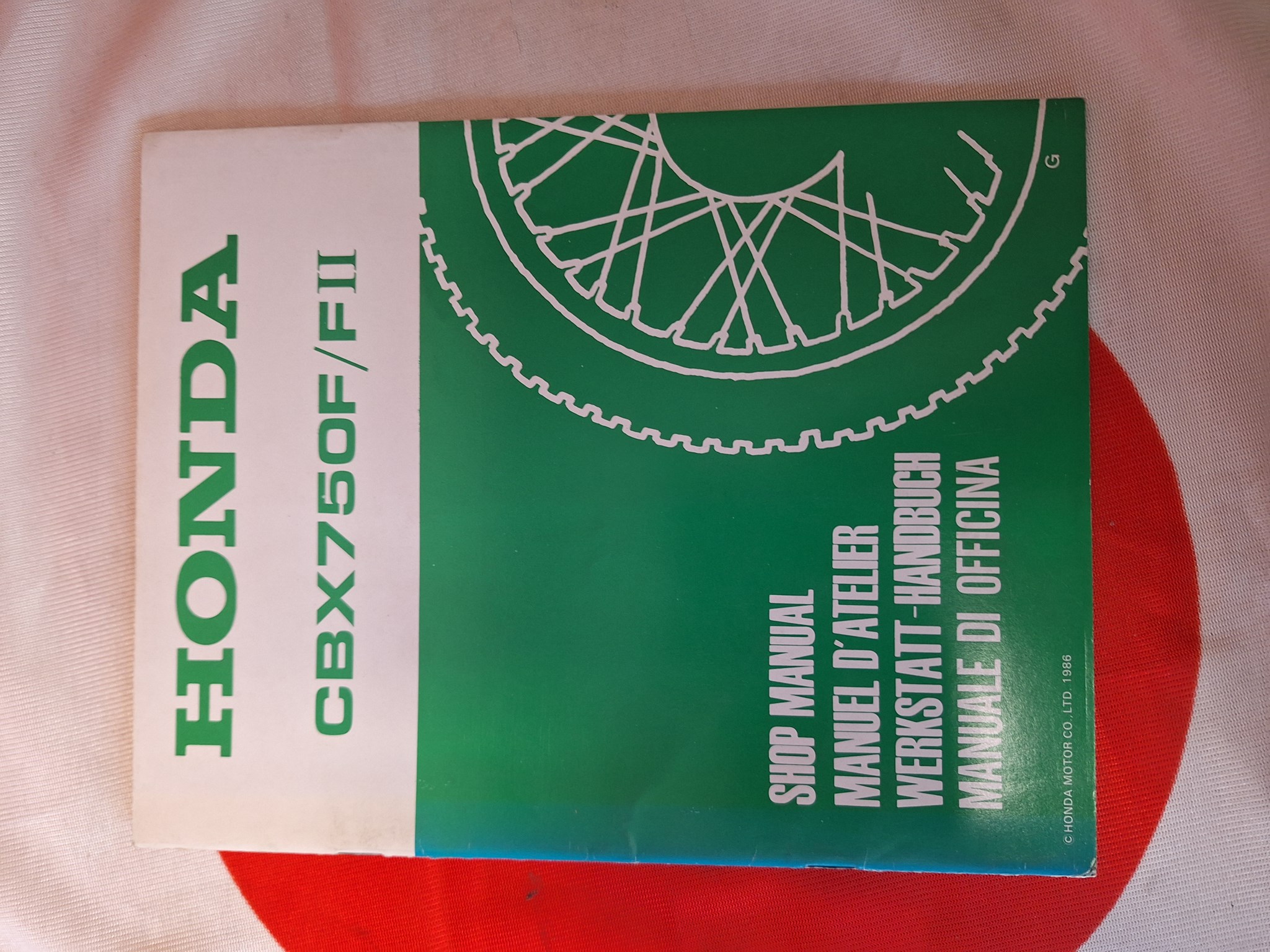 Bild von Werkstatthandbuch Nachtrag Honda  CBX750F